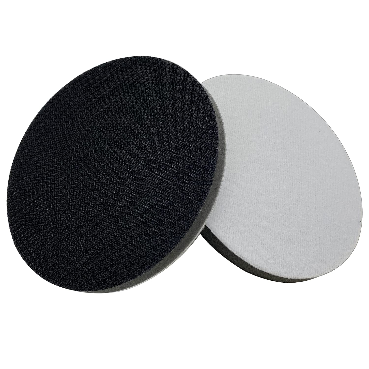 6 Inch Hook and Loop Soft Sponge Interface Pad - 2 Pack Foam Buffering Cushion for Sanding Pads | Ideal for Woodworking, Auto Body Repair & DIY Projects