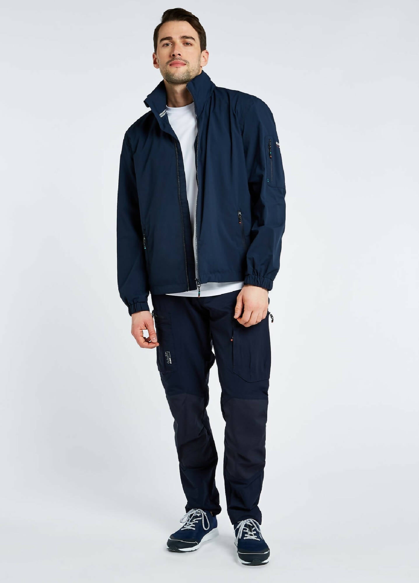 DUBARRY Croatia Waterproof Crew Jacket for Men & Women - Navy Blue Raincoat for Outdoor Activities, Hiking & Travel | Water-Resistant Windbreaker with Hood