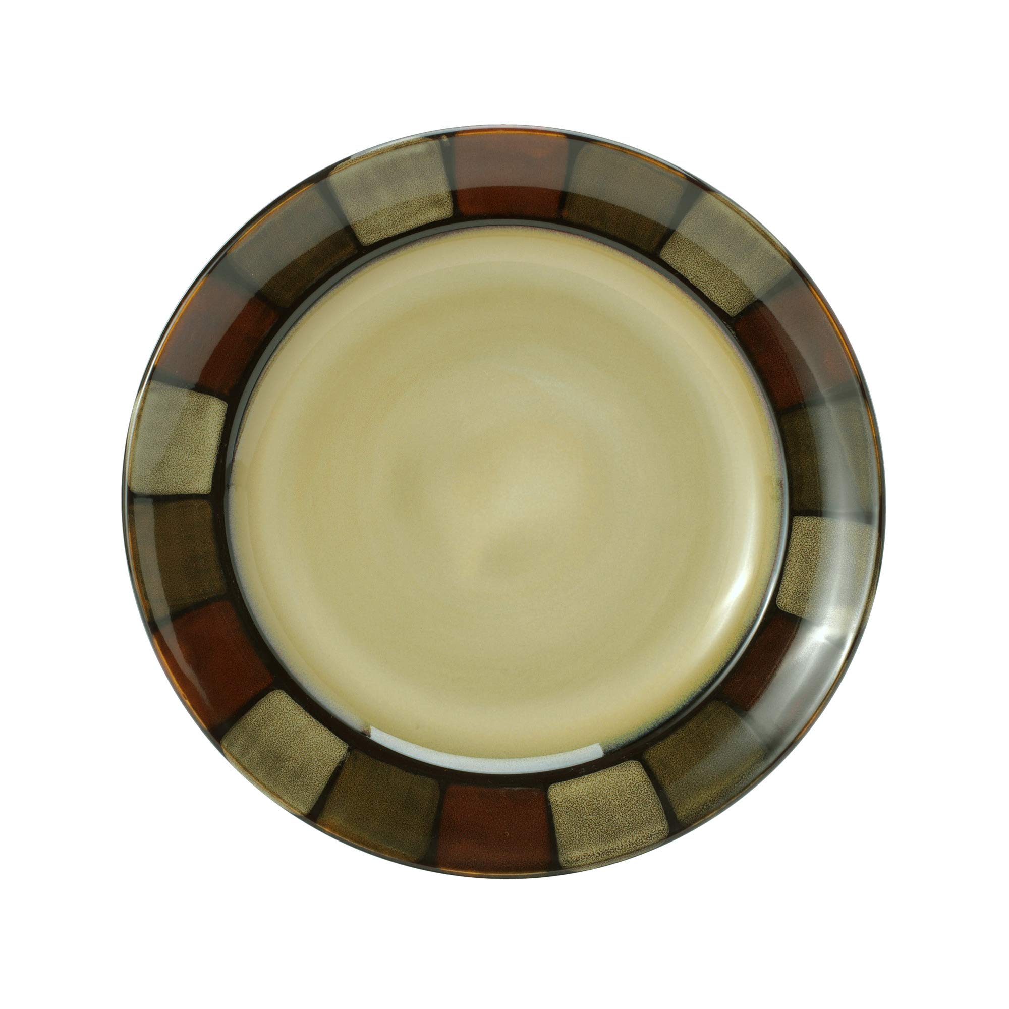 Pfaltzgraff Taos 16-Piece Stoneware Dinnerware Set for 4, Beige & Olive - Elegant Dinner Plates, Bowls & Mugs - Perfect for Family Dinners, Entertaining Guests & Everyday Use