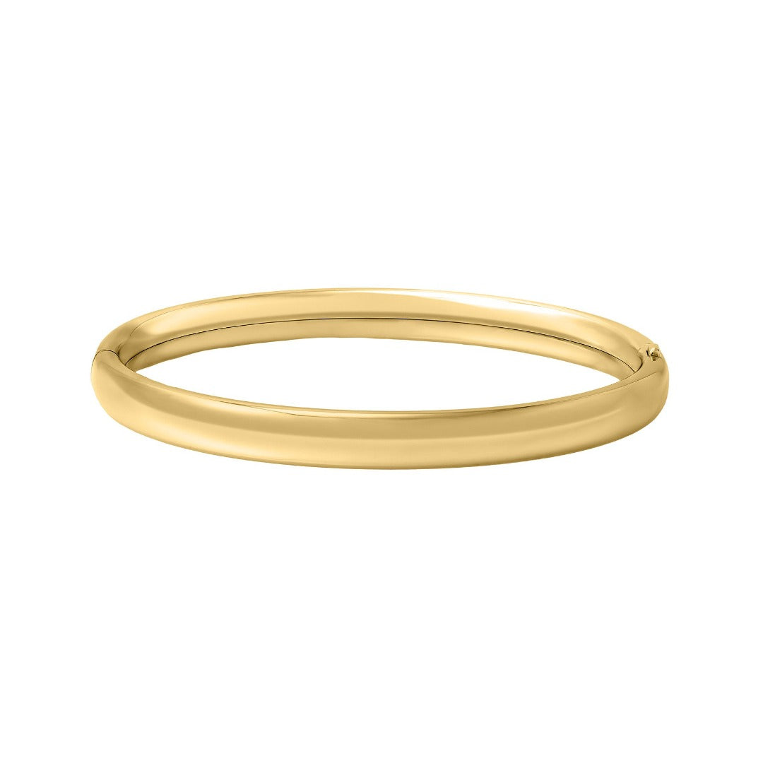 14K Gold Filled Plain Bangle for Kids - Durable & Hypoallergenic Children's Jewelry for Birthdays, Gifts & Special Occasions