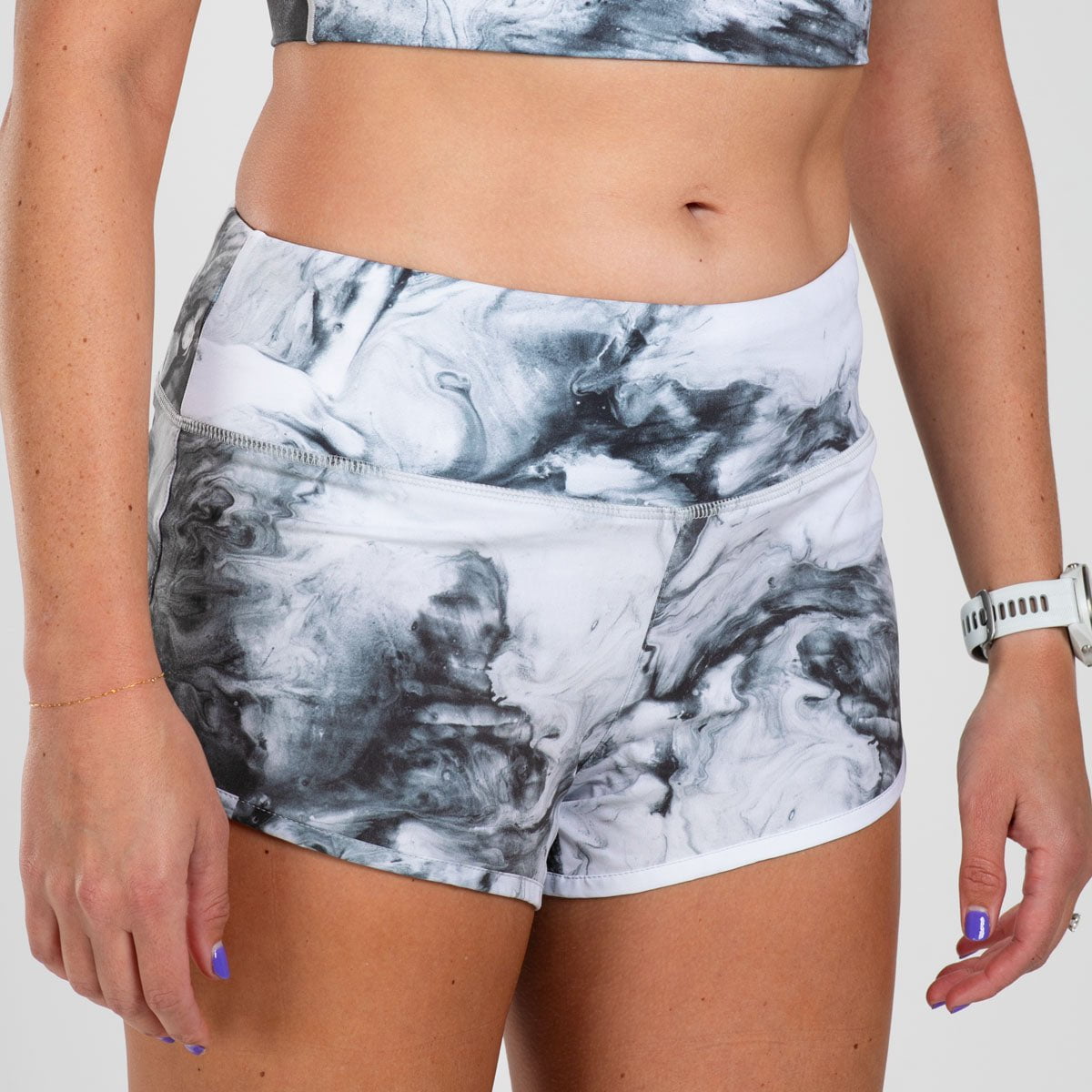 Women's Elite Run 3 Shorts - White Hot | High-Performance Running Shorts for Women | Perfect for Jogging, Gym Workouts & Athletic Activities