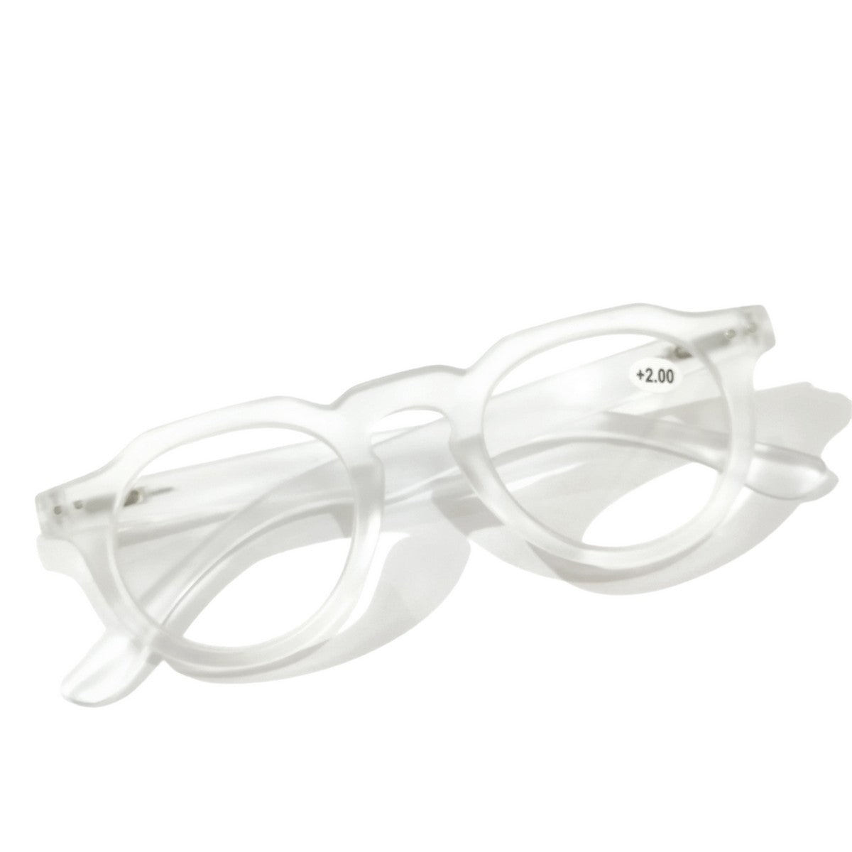 Round Hexa Full Frame Reading Glasses - Blue Light Blocking Computer Glasses for Men & Women - Perfect for Office Work, Reading, and Screen Time