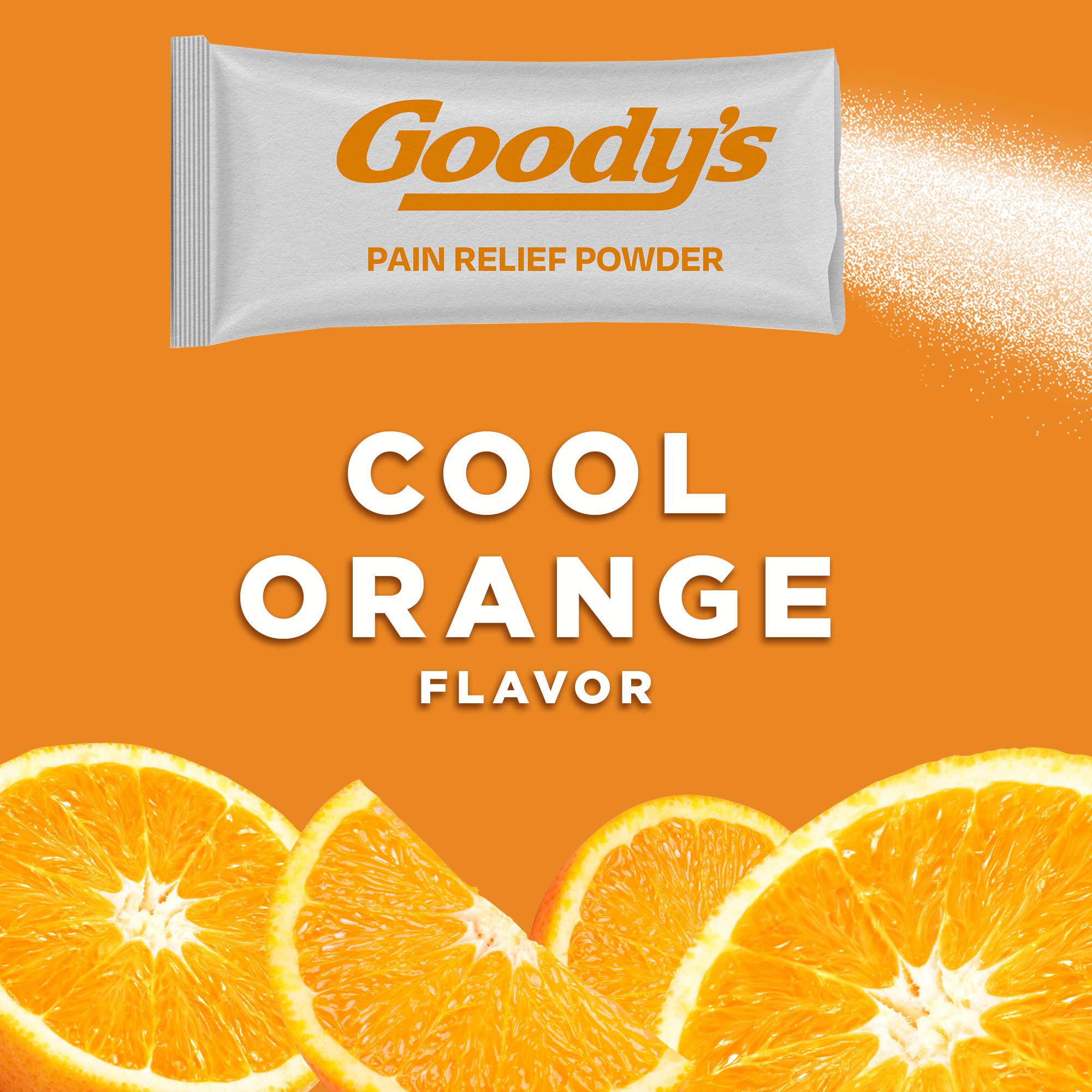 Goody's Headache Powder - Fast-Acting Acetaminophen & Aspirin Pain Relief | Cool Orange Flavor Dissolve Packs | 4 Powder Sticks (6 Pack) | Ideal for Migraines, Tension Headaches & Travel
