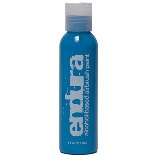 EBA Endura Airbrush Body Paint - Professional Waterproof Face & Body Makeup - Light Blue 1oz Bottle for Cosplay, Halloween & Special Effects | Long-Lasting, Durable Formula