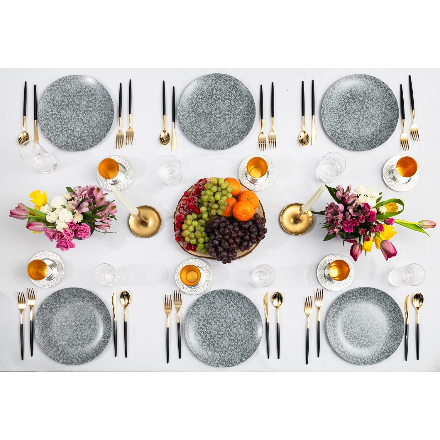 Trendables 120-Pack Heavy Duty Disposable Plastic Forks - Elegant Black & Gold Two-Tone Utensils for Weddings, Parties, Catering & Events | Durable Plastic Silverware for Home, Office & Outdoor Use