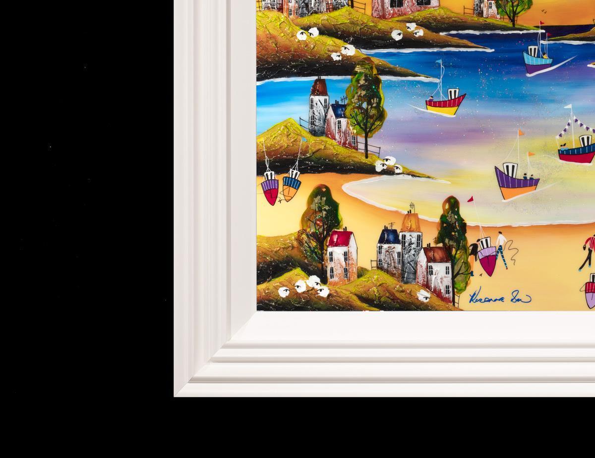 Original 'A Calm Summer Evening' Wall Art Print - Perfect for Living Room, Bedroom & Office Decor - Soothing Landscape Painting for Home & Workspace