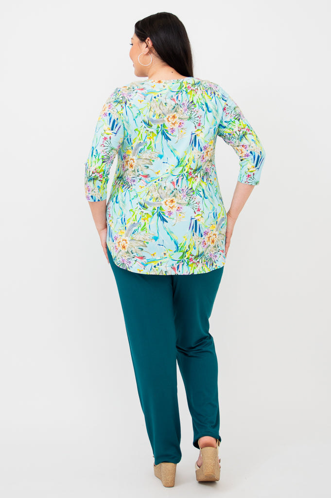 Jackie 3/4 Sleeve Bamboo Top - Soft & Breathable Women's Shirt for Yoga, Workout & Casual Wear