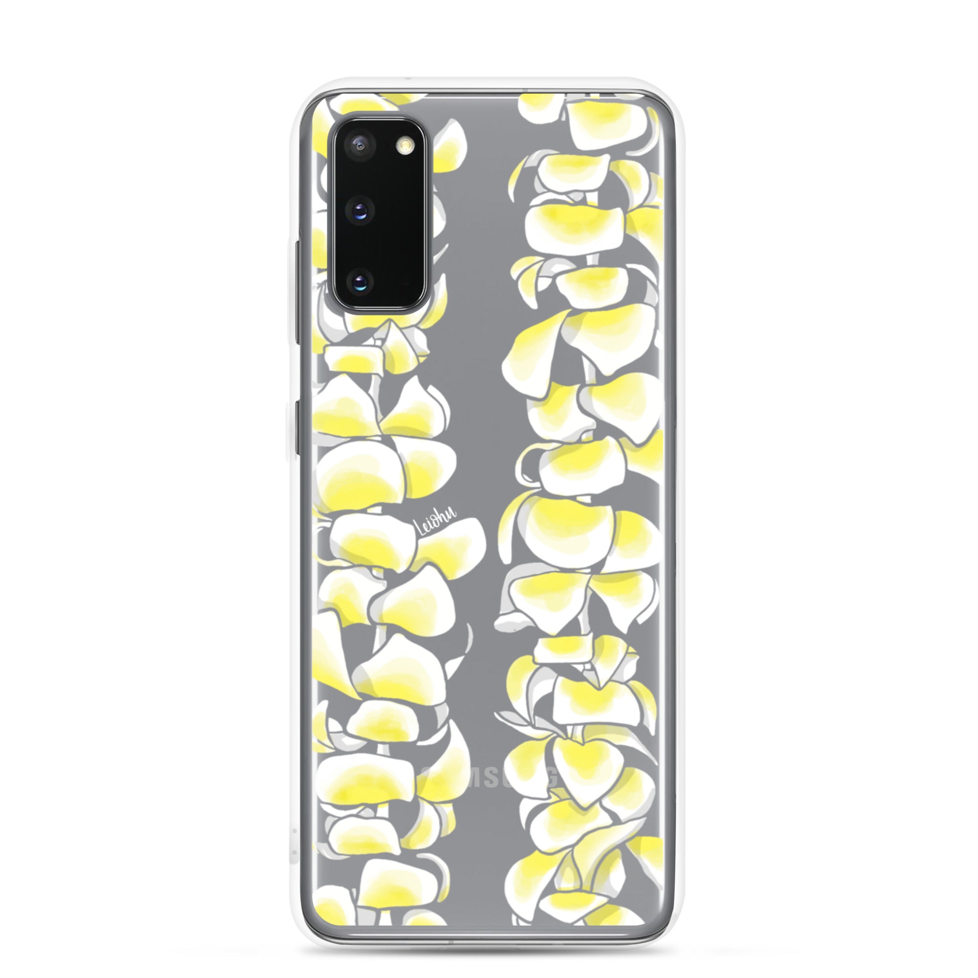 Plumeria Clear Phone Case for Samsung Galaxy - Slim Protective Cover for Everyday Use & Travel