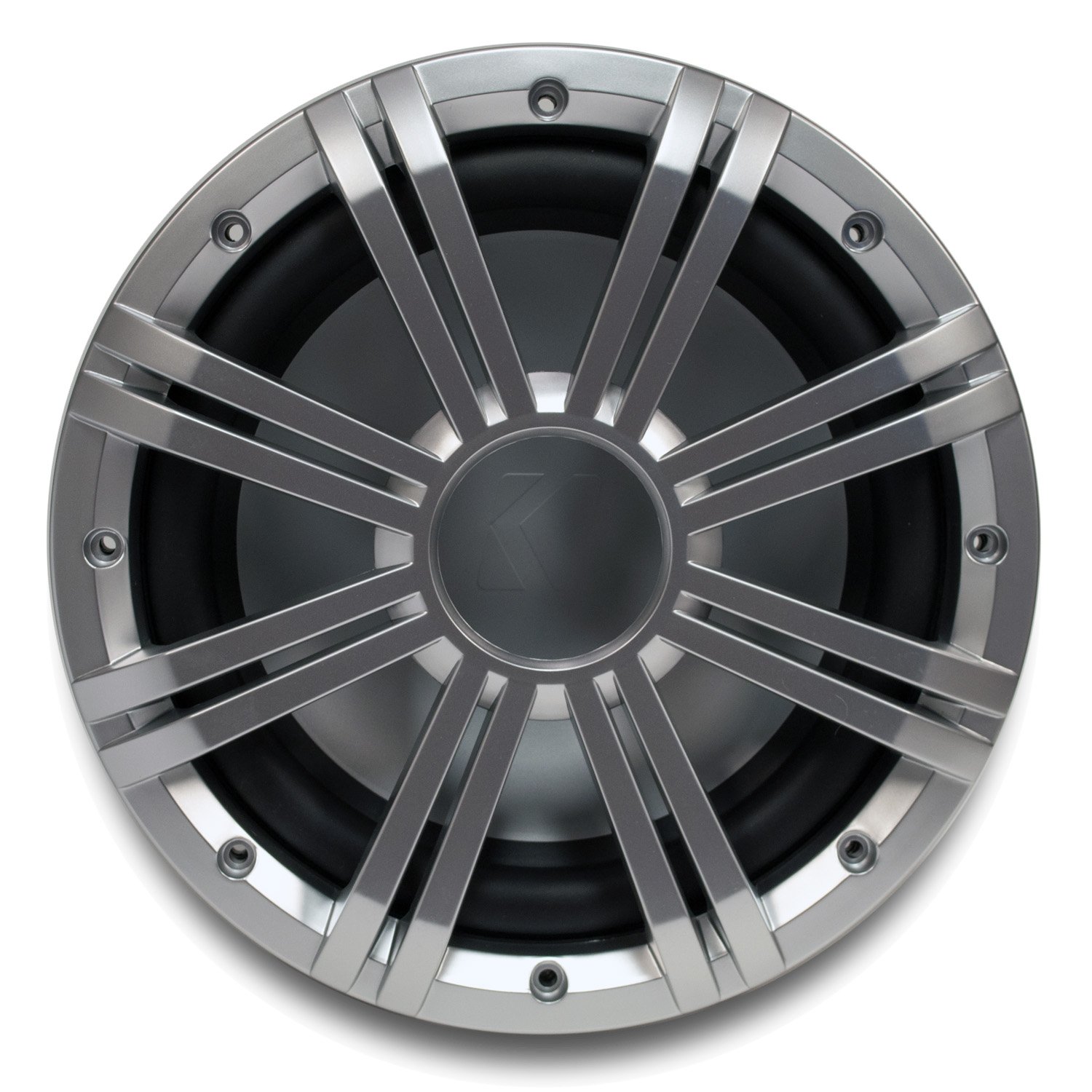 Kicker 10-Inch 4-Ohm Marine Free Air Subwoofer with Silver Grille - Premium Waterproof Boat Audio for Bass Enhancement on Yachts, Speedboats & Marine Vehicles