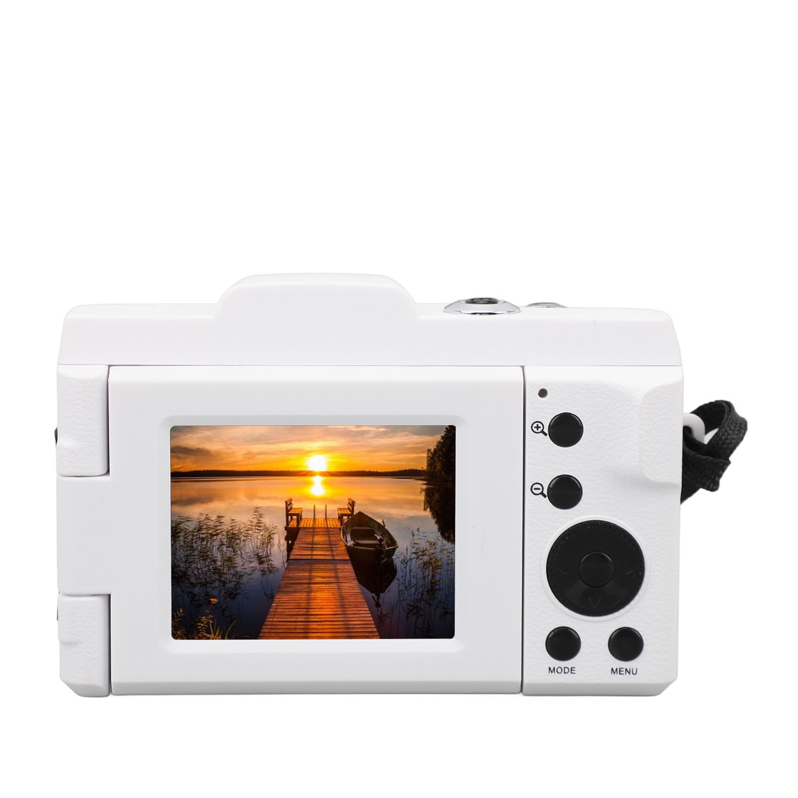 ASHATA 1080P 16MP Digital Camera for Photography & Vlogging - 2.4 Inch LCD Flip Screen, 16X Zoom | Compact Camera for Travel, YouTube Videos & Family Moments