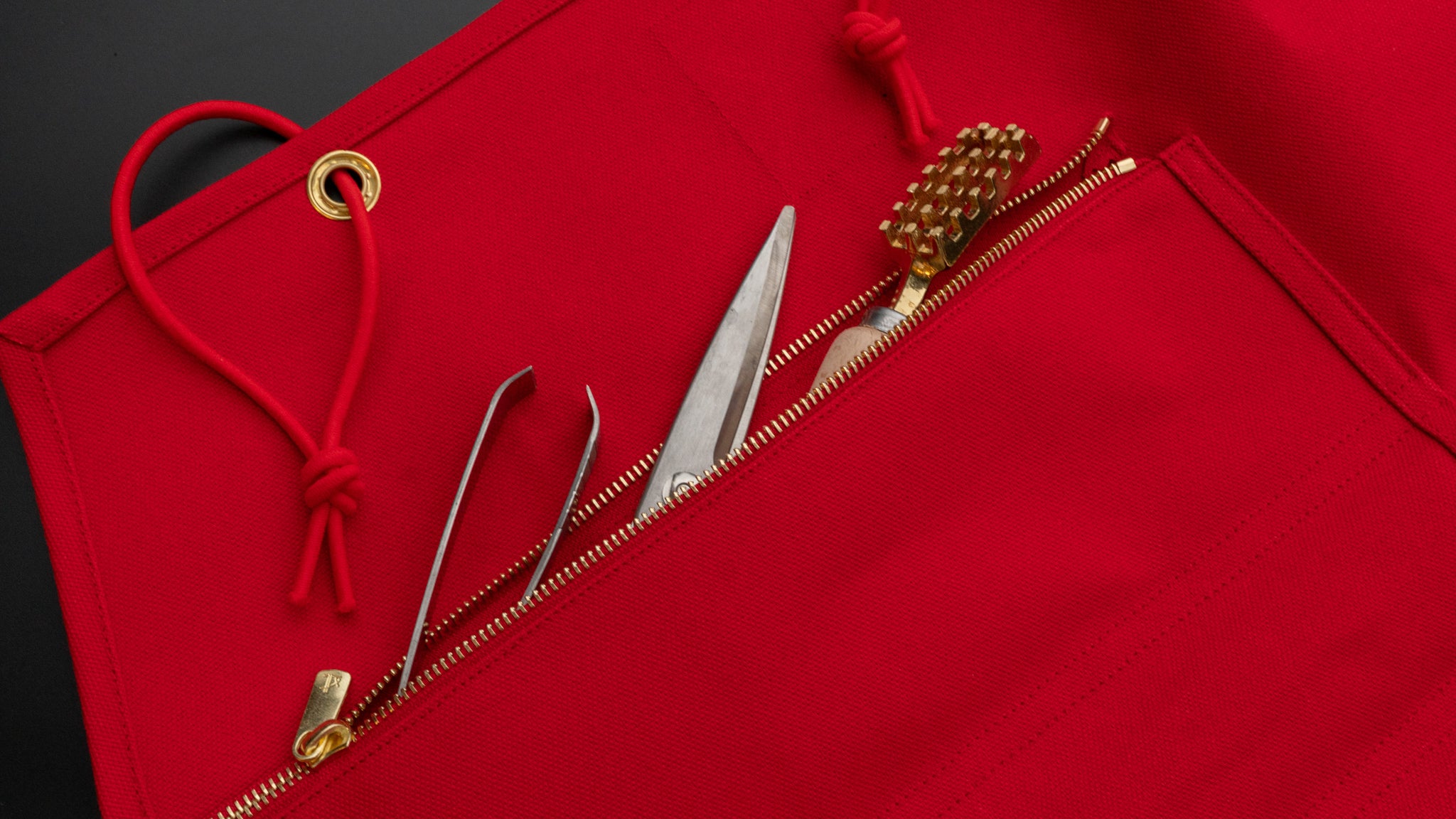 HI CONDITION Hanpu Canvas 9 Pockets Knife Roll Red - Professional Chef Knife Organizer for Kitchen, BBQ, Camping & Travel