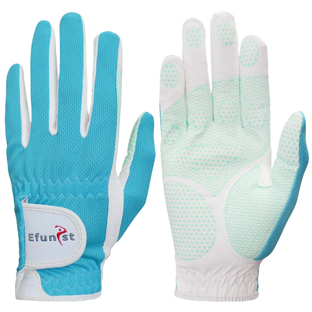 Premium Women's Golf Gloves - Left & Right Hand Breathable 3D Performance Mesh with Non-Slip Microfiber Grip - Ideal for Driving Range, Course Play & Tournament Training