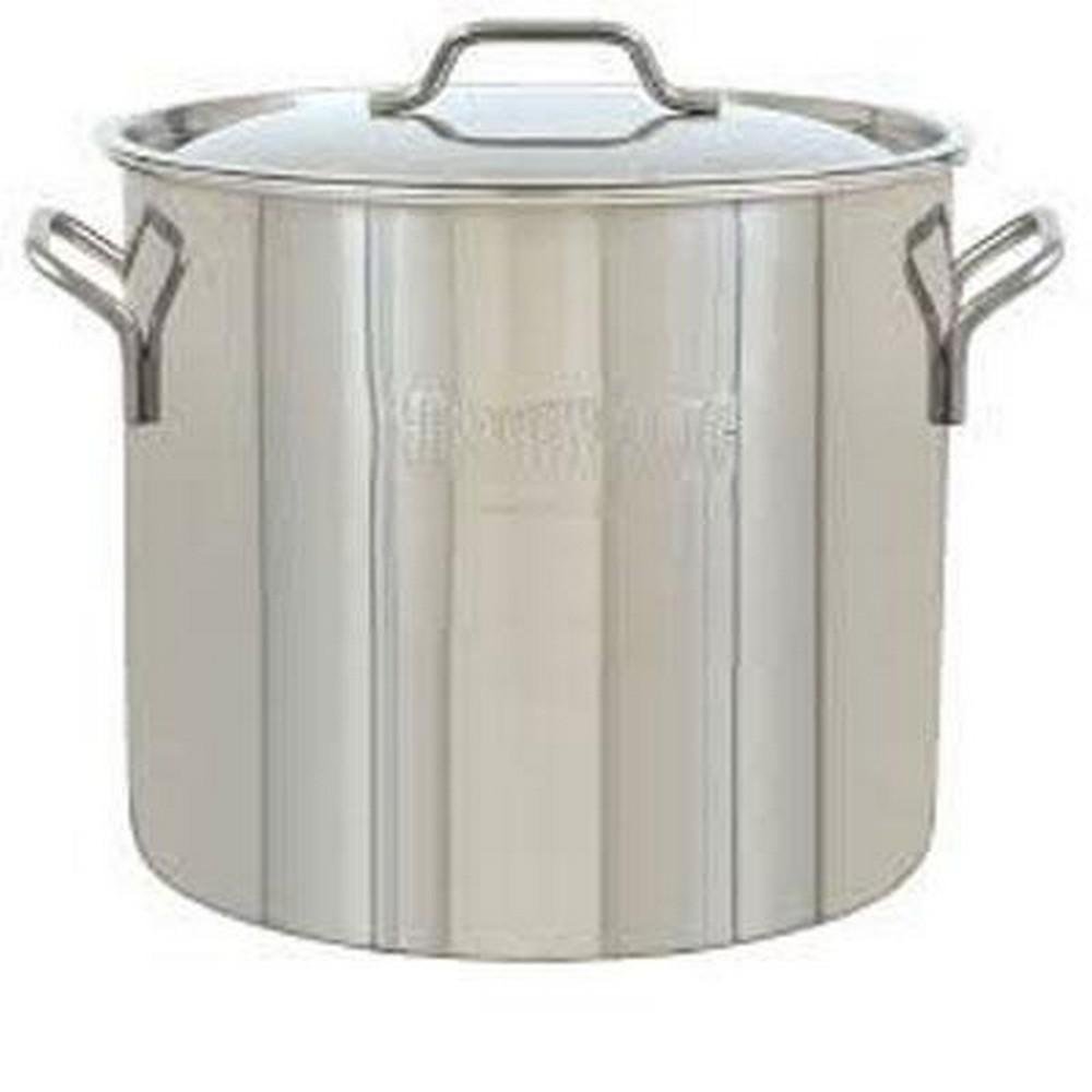 20 Qt Stainless Steel Brew Kettle & Stockpot - Perfect for Homebrewing, Canning, and Large Batch Cooking