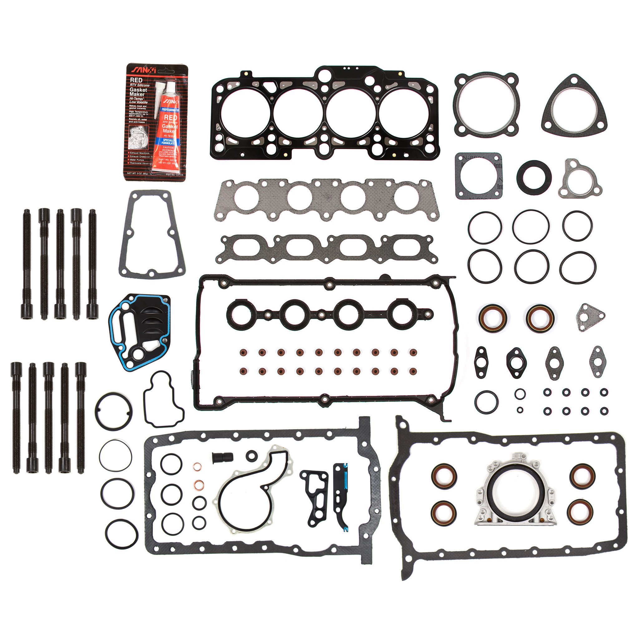 MA-4216954557 Full Gasket Set - Intake & Exhaust Valves Compatible with 00-06 Audi Volkswagen Turbo 1.8L 20V Engine - Perfect for Engine Repair & Maintenance