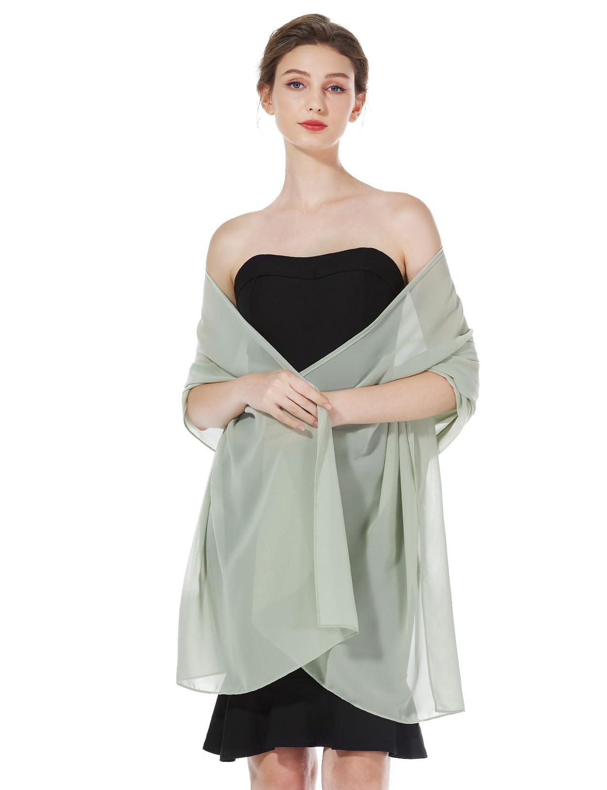 Elegant Women's Chiffon Shawls & Wraps - Lightweight Pashmina Scarves for Weddings, Evening Dresses, Beach Cover Ups & Travel Accessories | Perfect for Parties, Vacations & Special Occasions