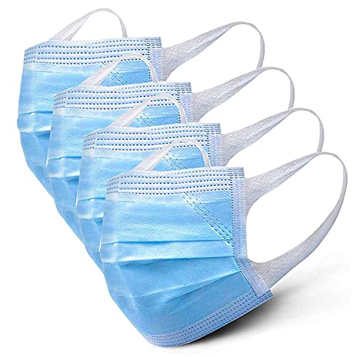 GreatDio® 3-Ply Disposable Face Masks (1300 Pack) - 98.5% BFE & 95% PFE - Soft Ear Loops with Adjustable Nose Wire - Blue - Ideal for Work, Travel & Daily Protection