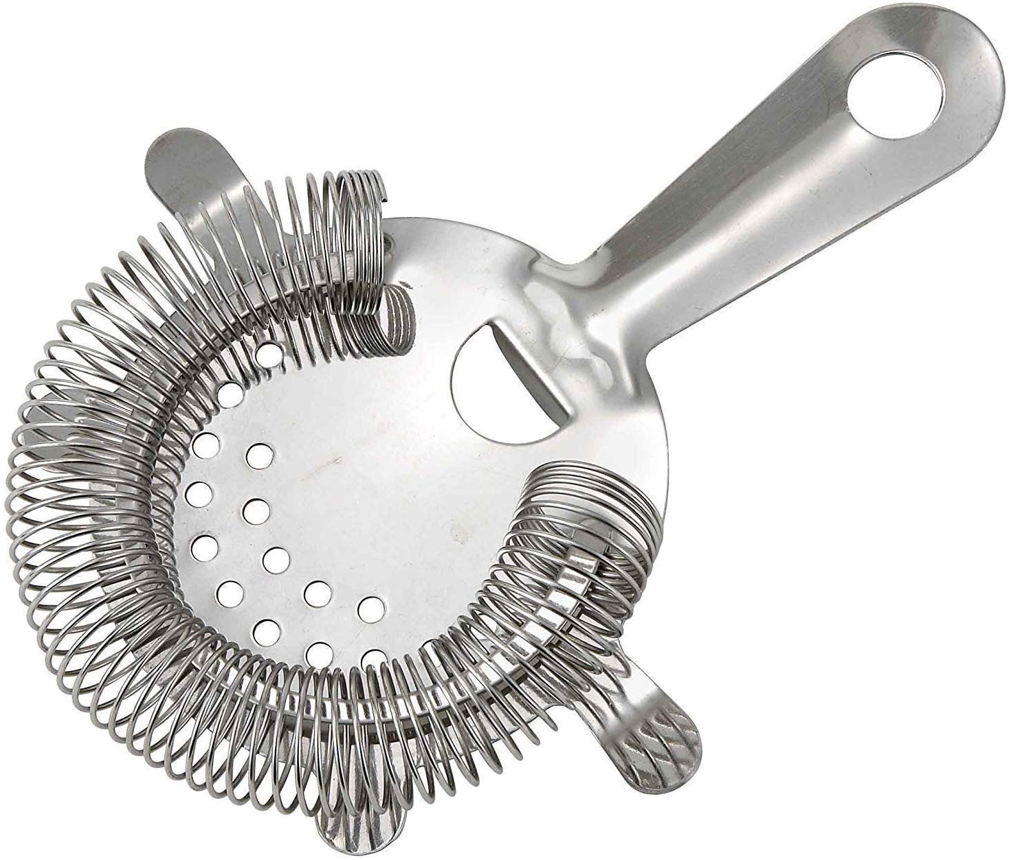 Premium 4-Prong Bar Strainer for Cocktails - Professional Bartender & Home Bar Tool - Perfect for Mixing Martinis, Mojitos & Craft Cocktails