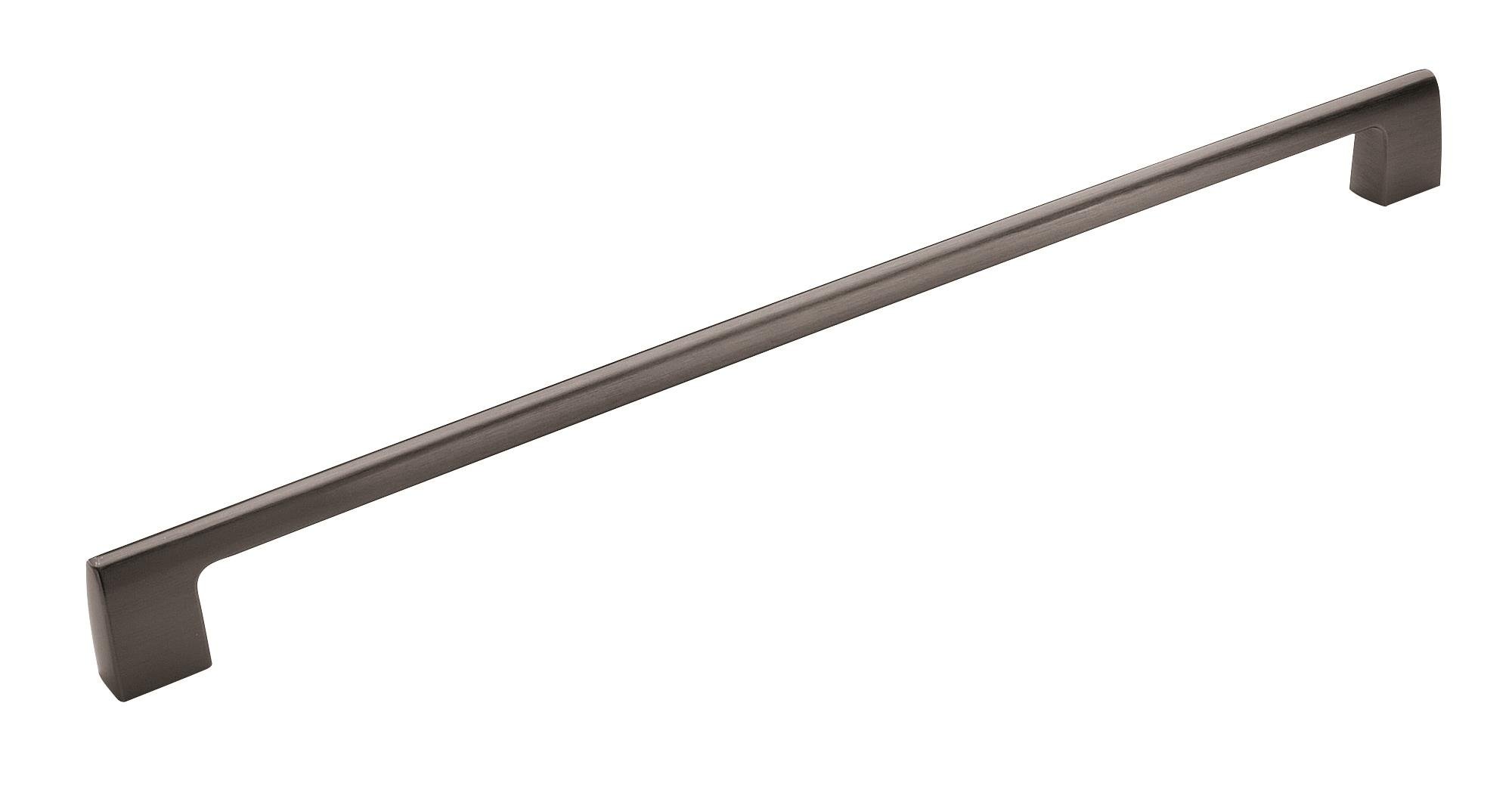 Amerock BP55371GPH Riva 18 Inch (457mm) Center-to-Center Graphite Cabinet Pull - Perfect for Kitchen Cabinets, Drawers, and Appliance Handles