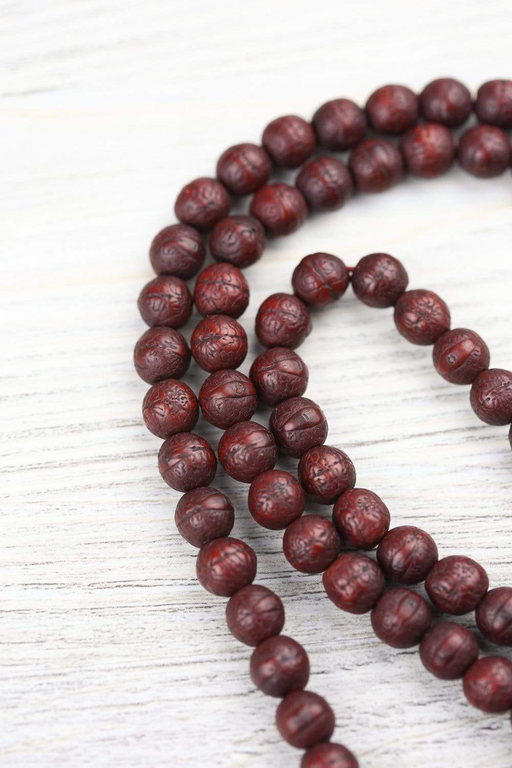 Authentic Antique Bodhi Enlightenment Mala Beads - 108 Prayer Beads for Meditation, Yoga & Spiritual Practice | Buddhist & Hindu Prayer Necklace