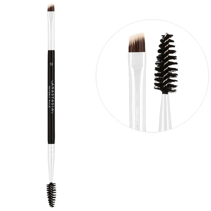 Anastasia Beverly Hills Eyebrow Brush for Pomades & Gels - 12 Precision Angled Brow Brush for Flawless Brows - Perfect for Salon, Makeup Artists & Everyday Eyebrow Styling
