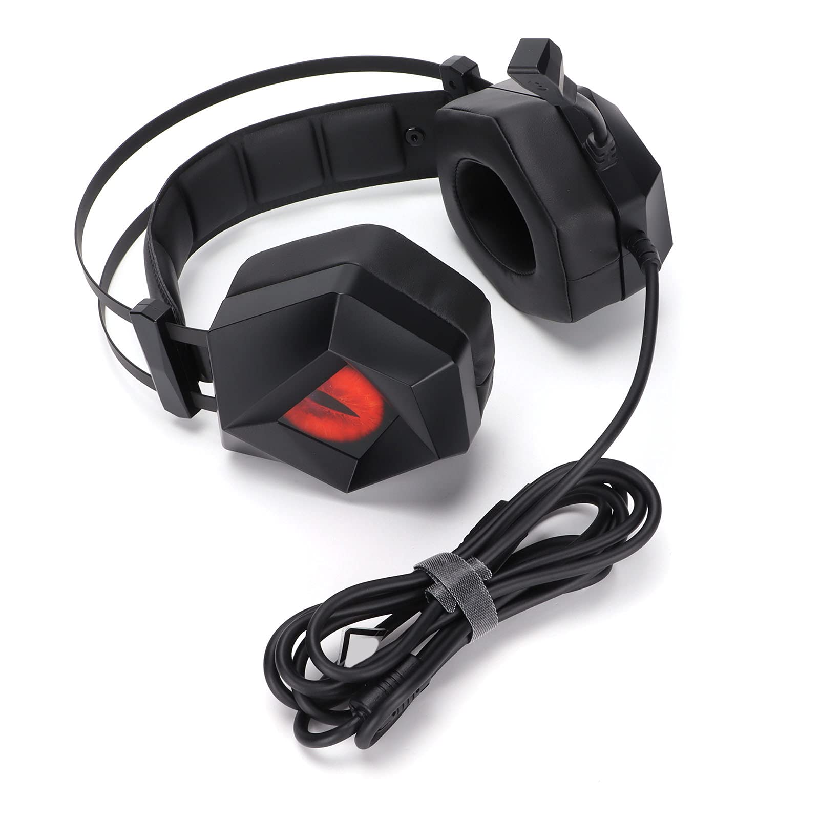 EBTOOLS Gaming Headset with Noise Cancelling Mic - 40mm Surround Sound Over Ear Headphones for PC, USB Plug & Play - Compatible with Windows XP/7/8/10 - Perfect for Gaming, Streaming & Online Meetings