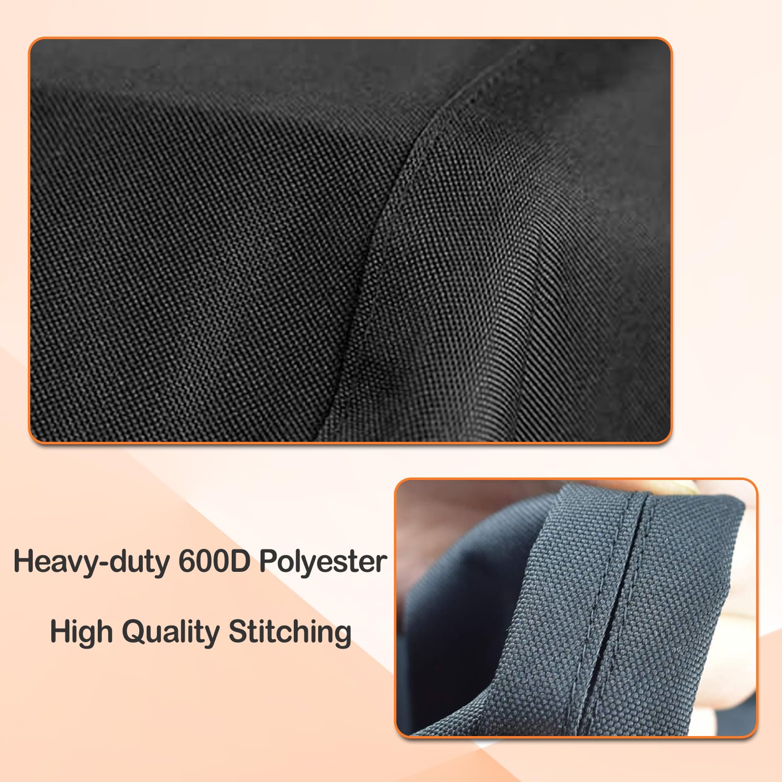 Blackstone 28 Inch Griddle Cover with Hood & Double Shelf - Heavy Duty Waterproof 600D Polyester Grill Cover for Models 1883, 1785, 1924, 2086, 2146, 2147 - Perfect for Outdoor Cooking, Backyard BBQs, and Camping Trips