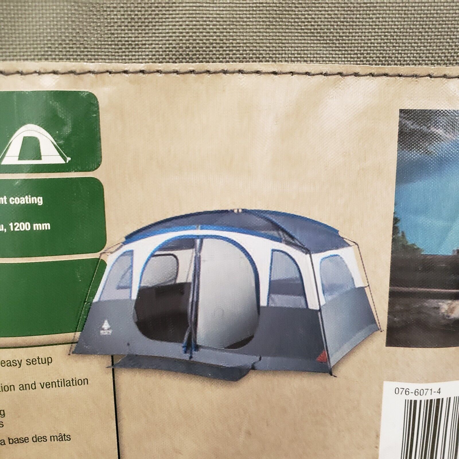 Woods 076 6071 4-Person Klondike Tent - Lightweight Waterproof Camping Tent for Family Outdoor Adventures, Hiking & Backpacking Trips