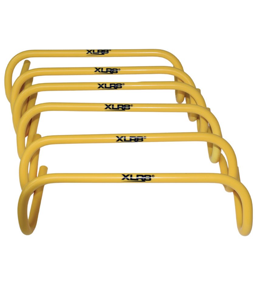 XLR8 Mixed Mini Hurdles Set - 6 Pack Adjustable Training Hurdles for Speed & Agility Drills | Perfect for Track, Soccer, Football & Kids Sports Training | Indoor & Outdoor Use