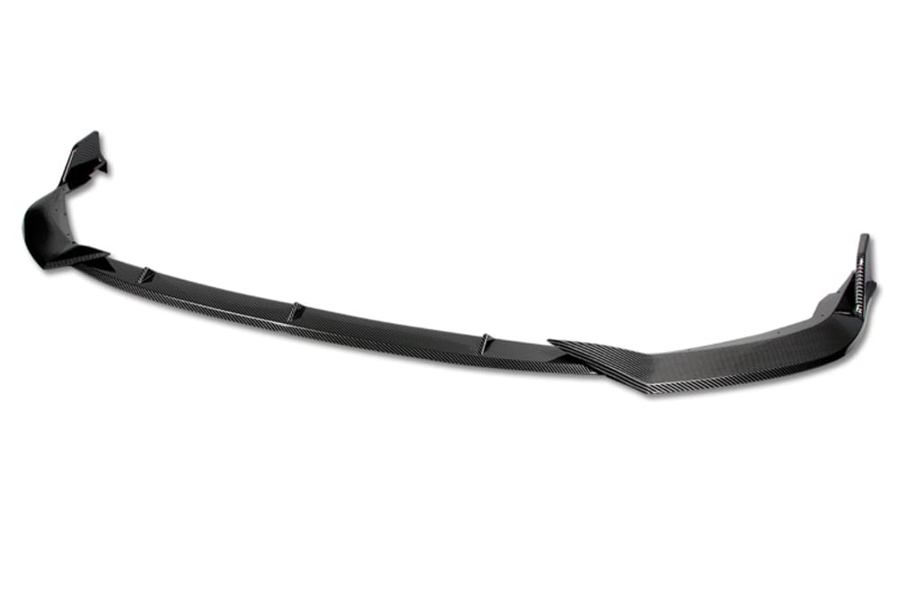Carbon Fiber ABS Front Bumper Lip Spoiler for 2020-2021 Toyota Corolla LE/XLE - Body Kit Splitter, Chin Spoiler, Painted Finish | Enhances Aerodynamics & Sporty Look for Street Racing & Car Shows