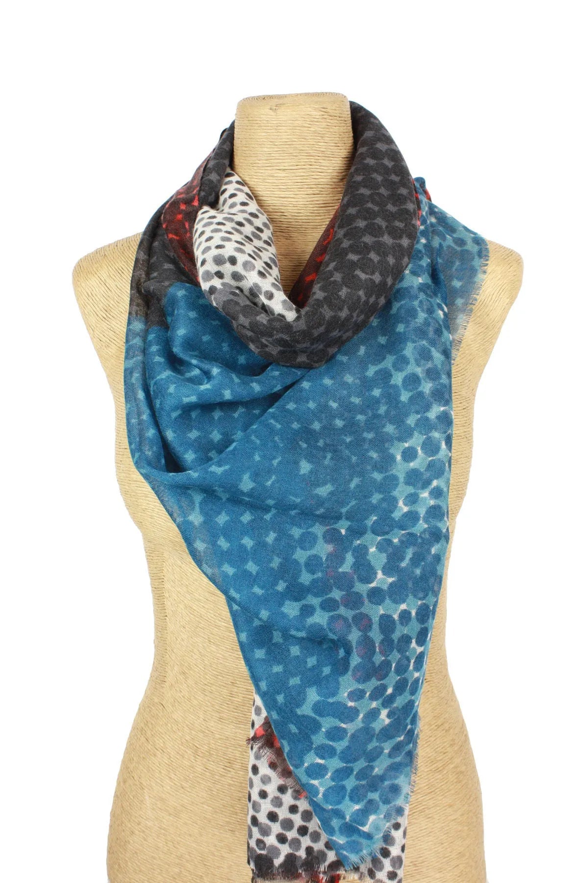 Stylish Polka Dot Scarf for Women - Soft Lightweight Fashion Accessory - Perfect for Fall Outfits, Office Wear & Date Nights