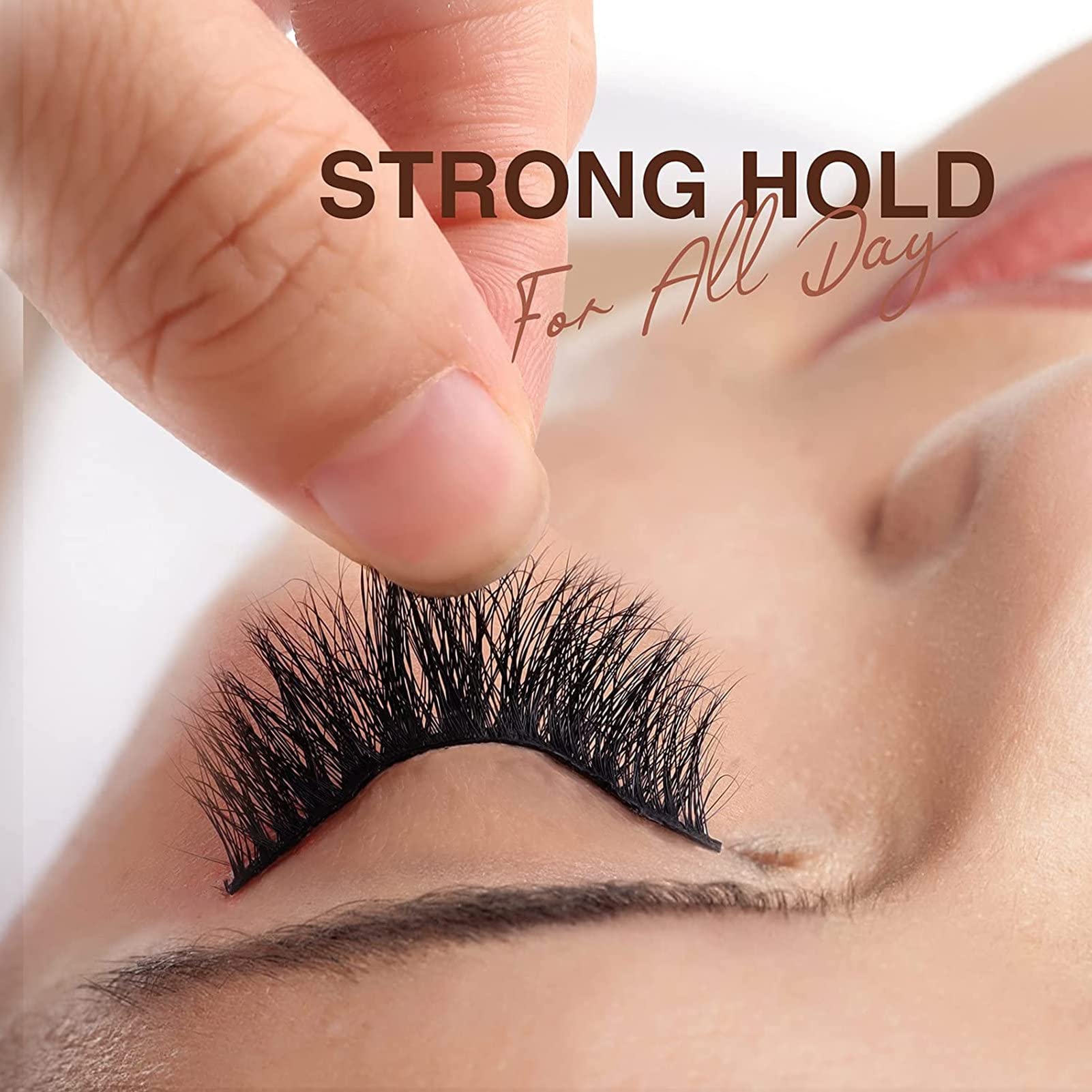 Best Strong Hold False Eyelash Glue - Fast Drying Adhesive for Strip Lashes (5ml/0.18oz) - Waterproof & Long Lasting - Perfect for Parties, Weddings & Daily Makeup