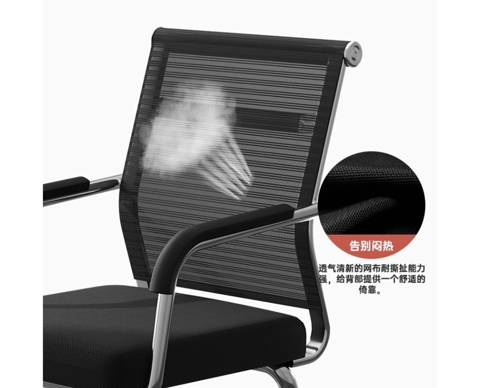 Ergonomic Mesh Office Chair with Adjustable Armrests & Chrome Metal Frame - Breathable Comfort for Long Hours - Perfect for Home Office, Gaming & Workspace (Green)