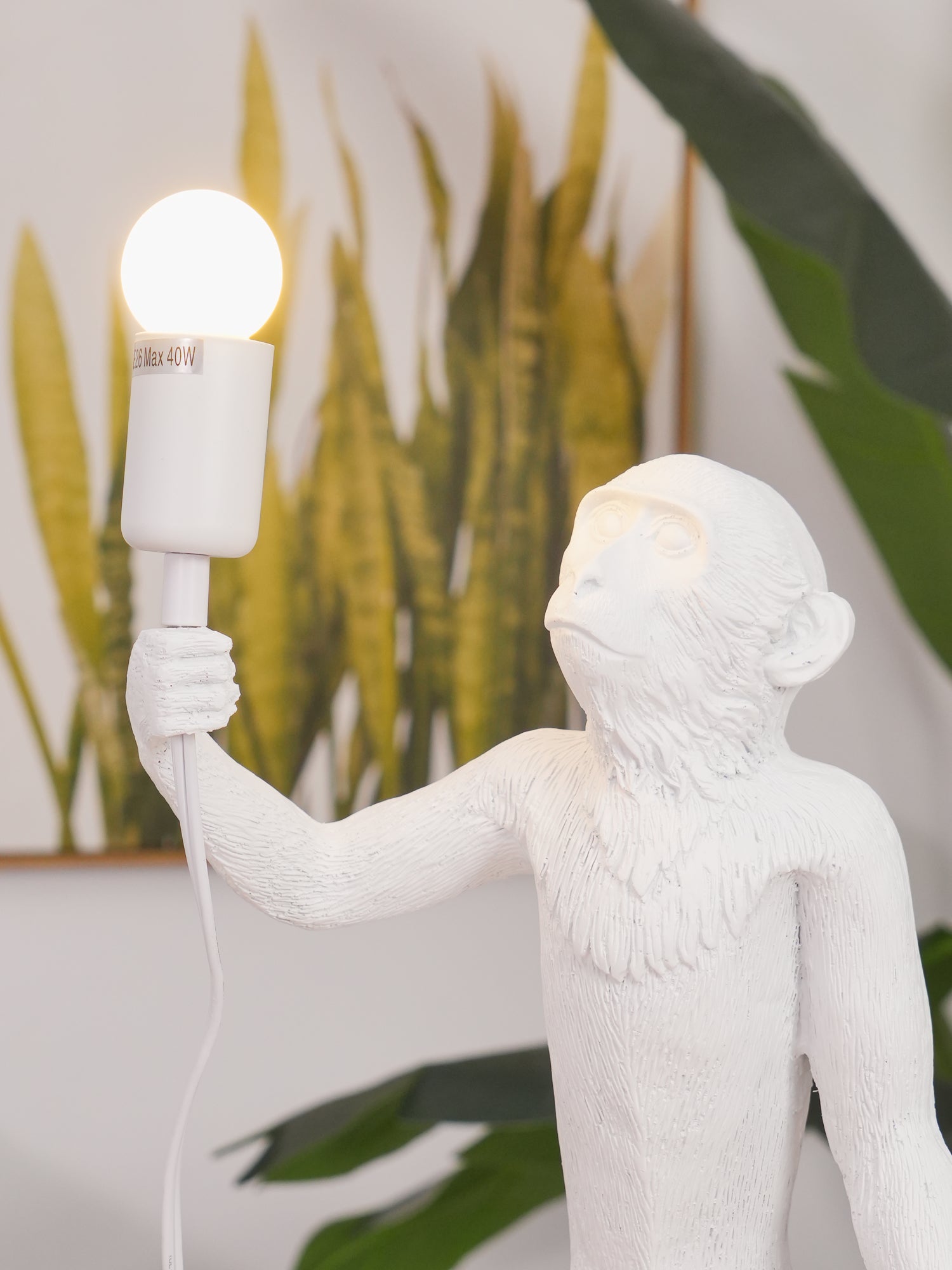Cute Monkey Table Lamp for Kids - Night Light & Decor for Bedroom, Nursery, Study Room - Perfect for Reading, Relaxing & Creating a Cozy Atmosphere