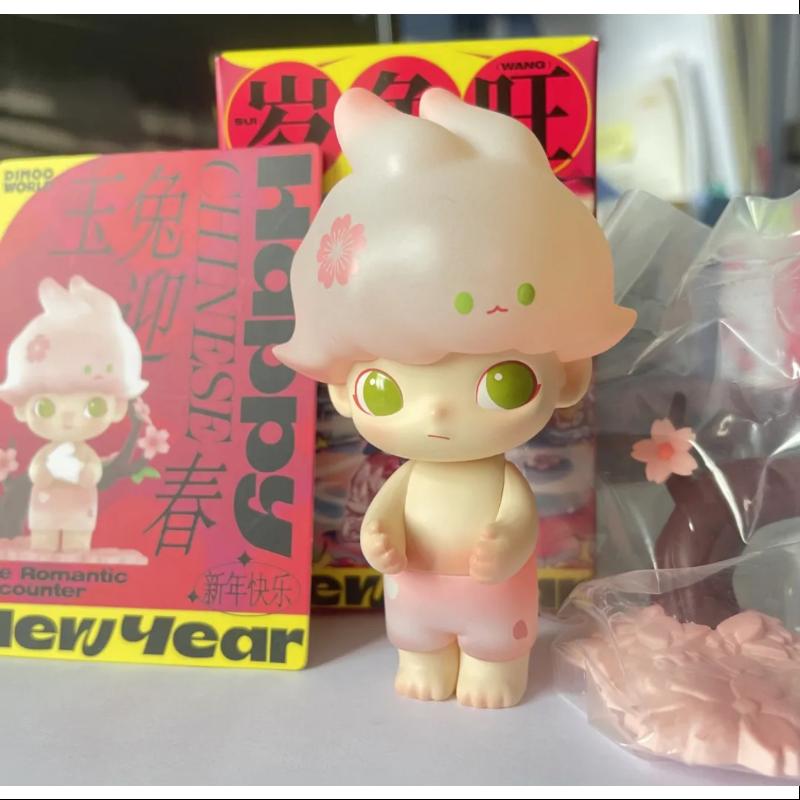 DIMOO Pop Mart Three Two One Chinese New Year Series - The Romantic Encounter Blind Box Figure | Collectible Toy for Lunar New Year Gifts, Home Decor & Office Display