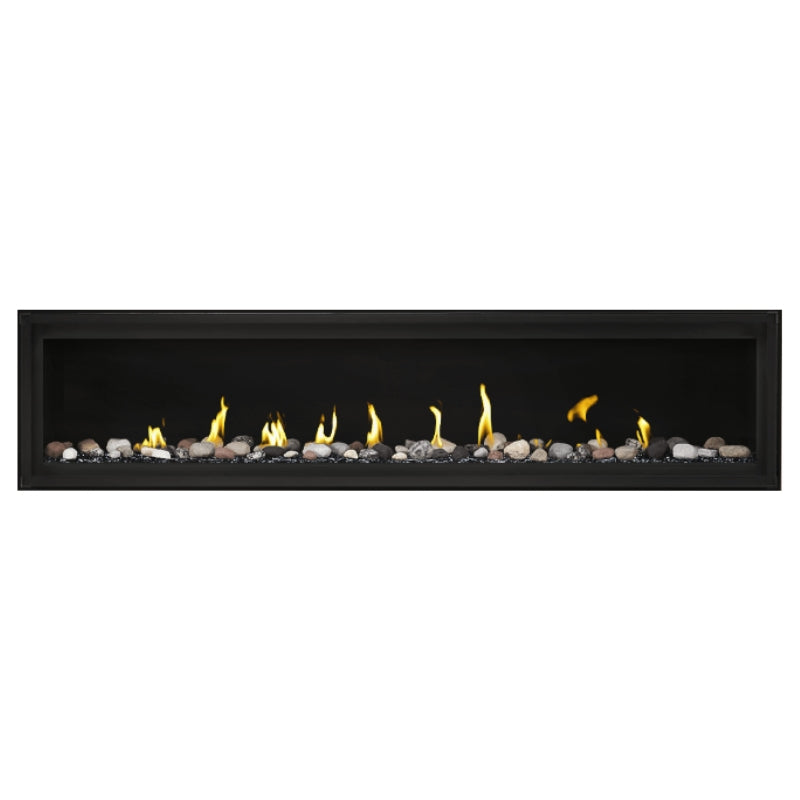 Napoleon Luxuria 74 Linear Direct Vent Gas Fireplace - LVX74NX | Modern Home Heating Solution for Living Rooms & Patios