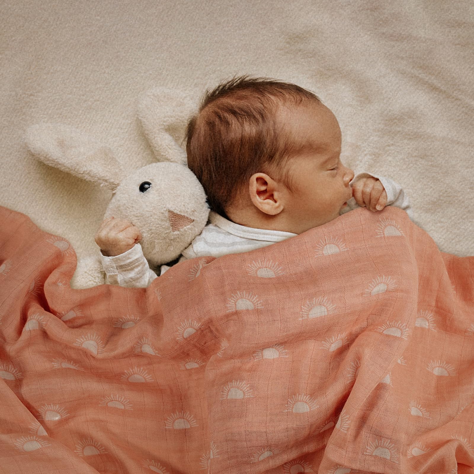 GLLQUEN 4-Pack Muslin Swaddle Blankets for Babies - 35