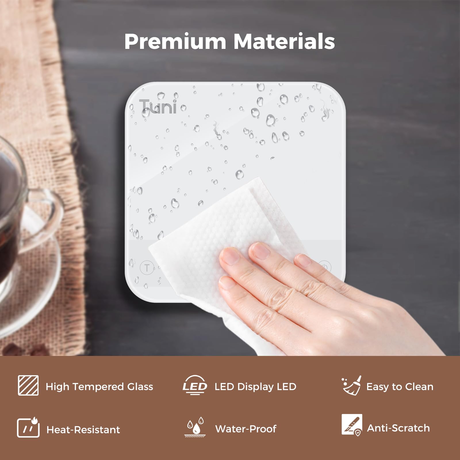 Premium Tuni E2 58mm Espresso Machine with G1 Conical Burr Grinder & Digital Coffee Scale - Professional Barista Kit for Home Brewing, Latte Art & Specialty Coffee Making