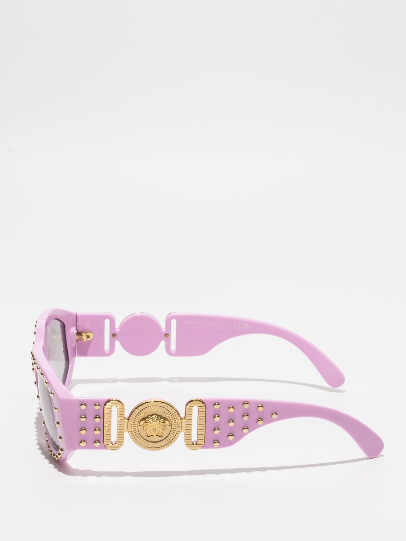 Versace Medusa Biggie Sunglasses for Women - Luxury Designer Shades with Iconic Medusa Logo - Perfect for Beach, Travel & Fashion Outfits
