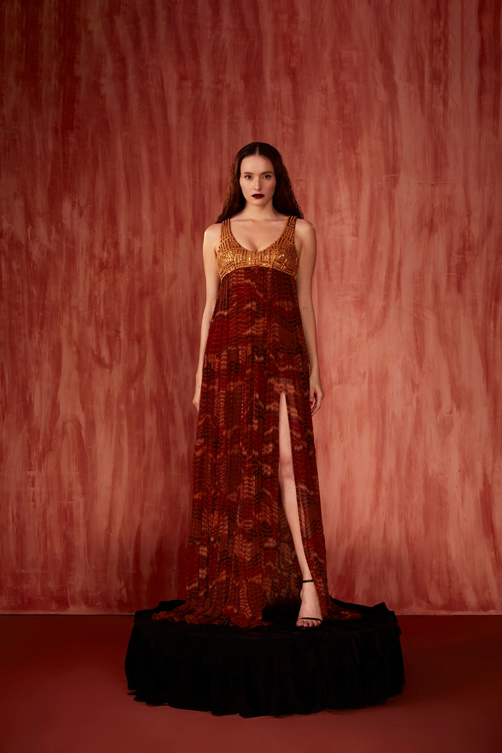 Floral Print Maxi Dress with Mosaic Brick Embroidery - Elegant Boho Summer Dress for Women, Perfect for Beach Vacations, Weddings & Date Nights
