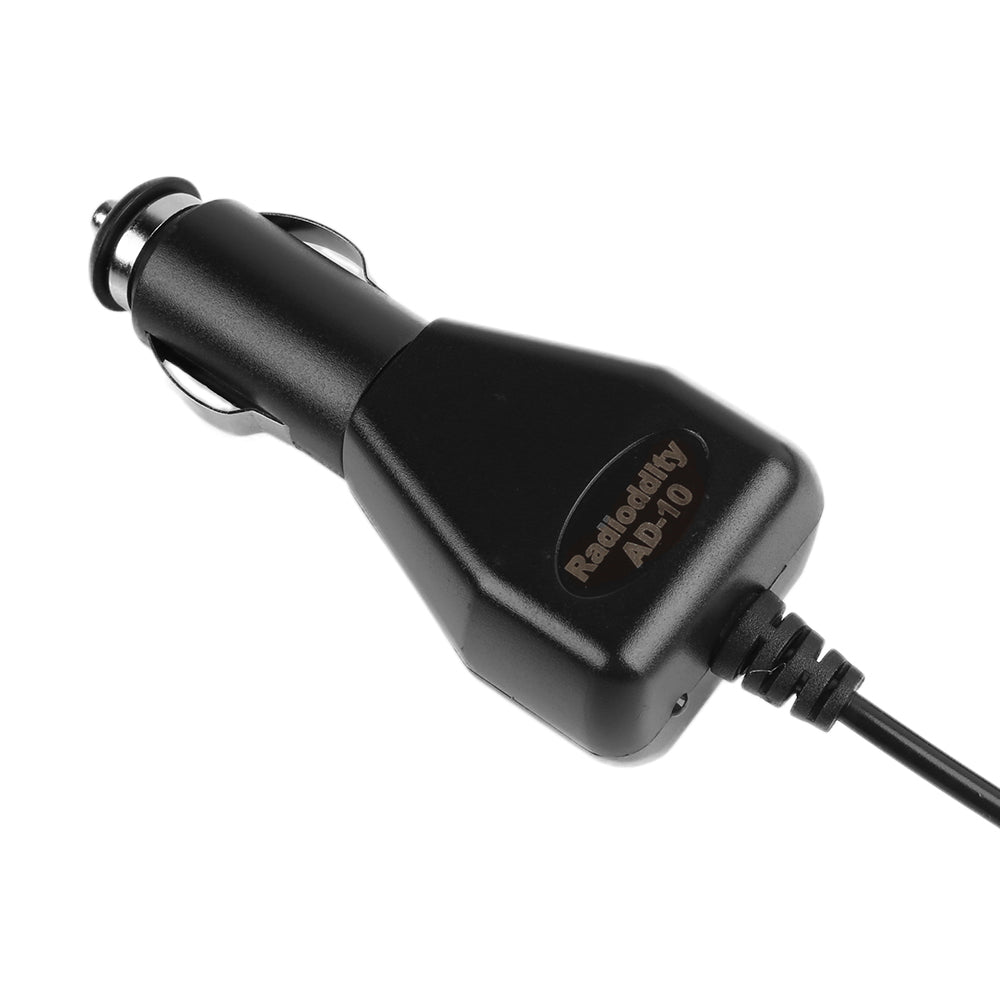 Radioddity AD 10 12V Car Charger for GD-77, GD-77S, GD-55, TYT & Wouxun Walkie Talkies - Fast Charging Power Adapter for Ham Radios & Two-Way Radios - Perfect for Road Trips, Camping & Emergency Communication