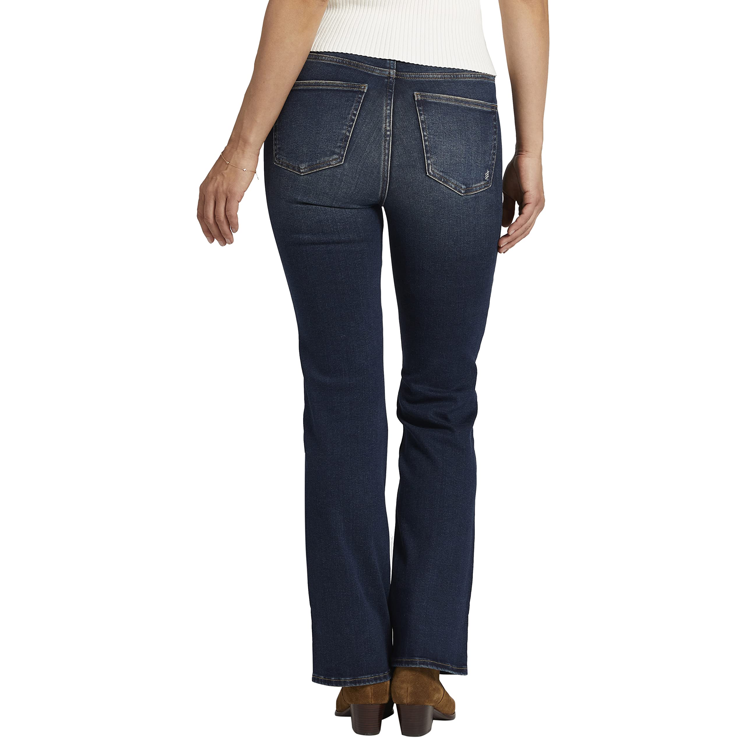 Silver Jeans Co. Women's Infinite Fit High Rise Bootcut Jeans - Stretch Denim Pants for Casual Wear & Night Out | Perfect for Work, Date Night & Everyday Comfort