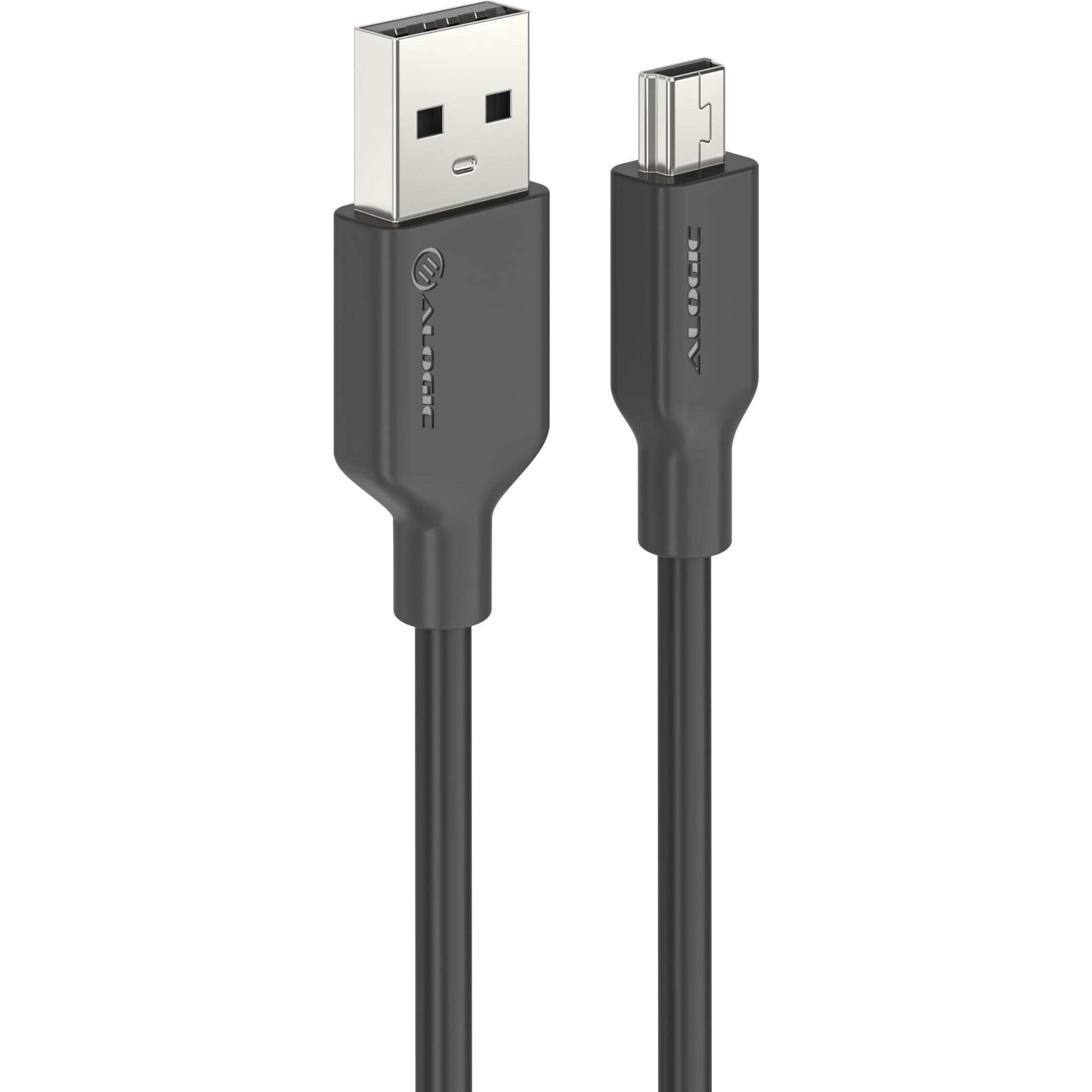 Alogic Elements PRO 1.2m USB A to Mini B Charging & Data Sync Cable for Cameras, MP3 Players & External Hard Drives - Fast Charging & Reliable Data Transfer