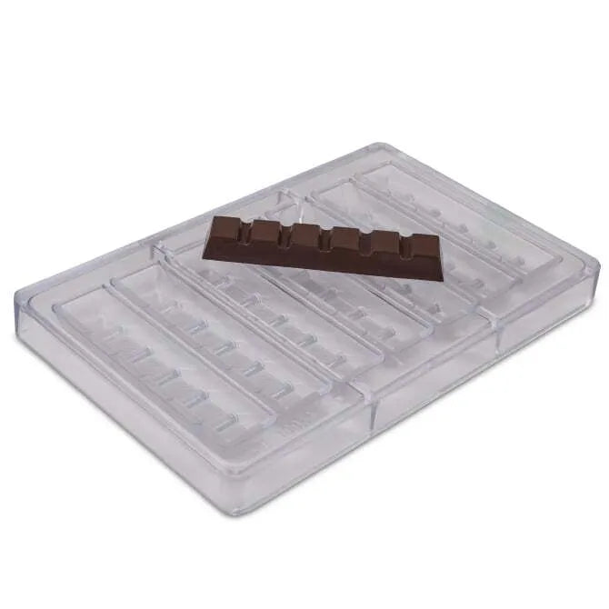 Premium 7-Cavity Chocolate Bar Mold - 5 x 1.25 Inch Silicone Baking Mold for Homemade Candy, Desserts & Party Favors - Perfect for Valentine's Day, Christmas Gifts & DIY Treats