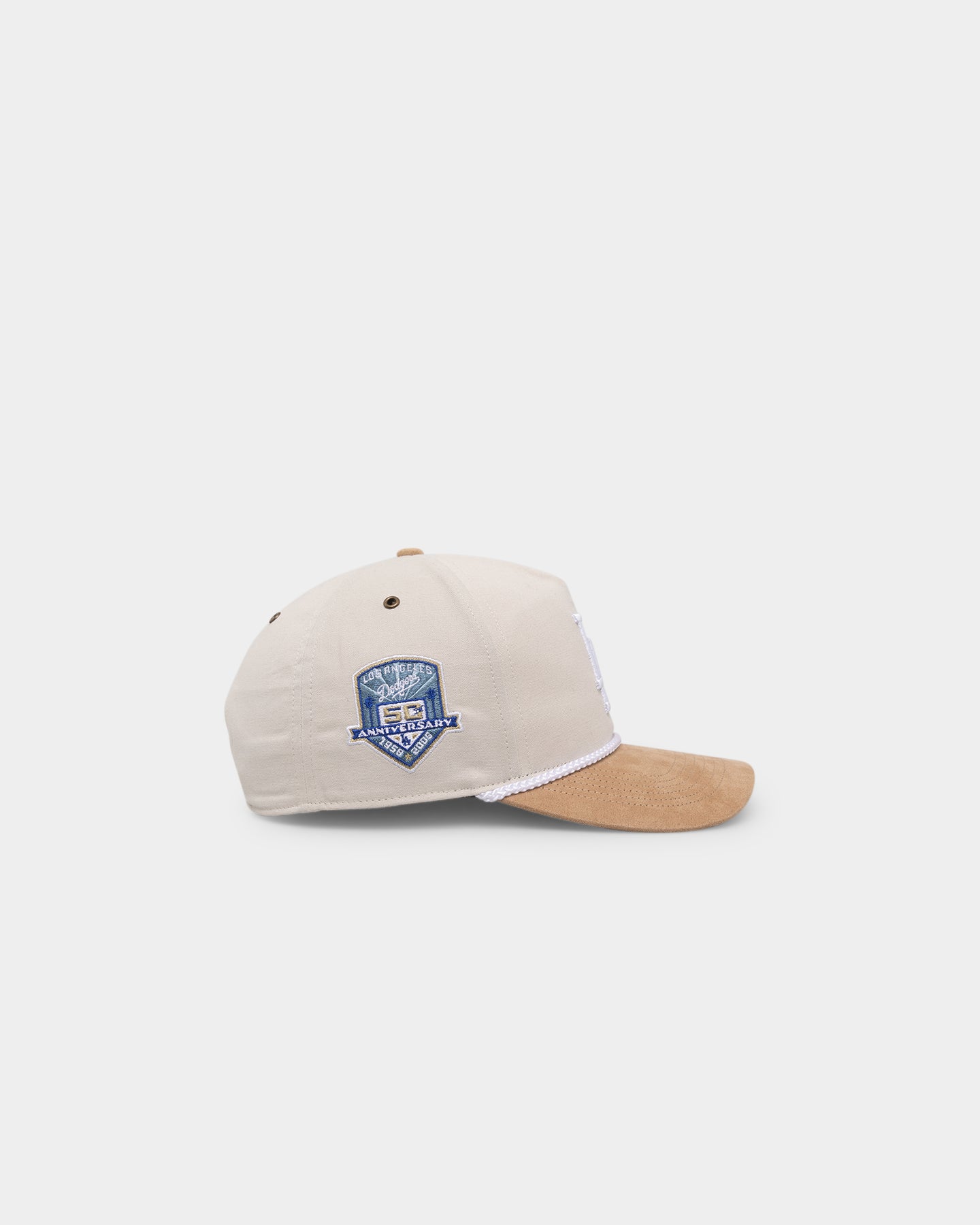 47 Brand Los Angeles Dodgers Sand Dune Snapback Bone/Khaki Hat - Official MLB Baseball Cap for Men & Women - Perfect for Sports Fans, Casual Wear & Game Day Outfits