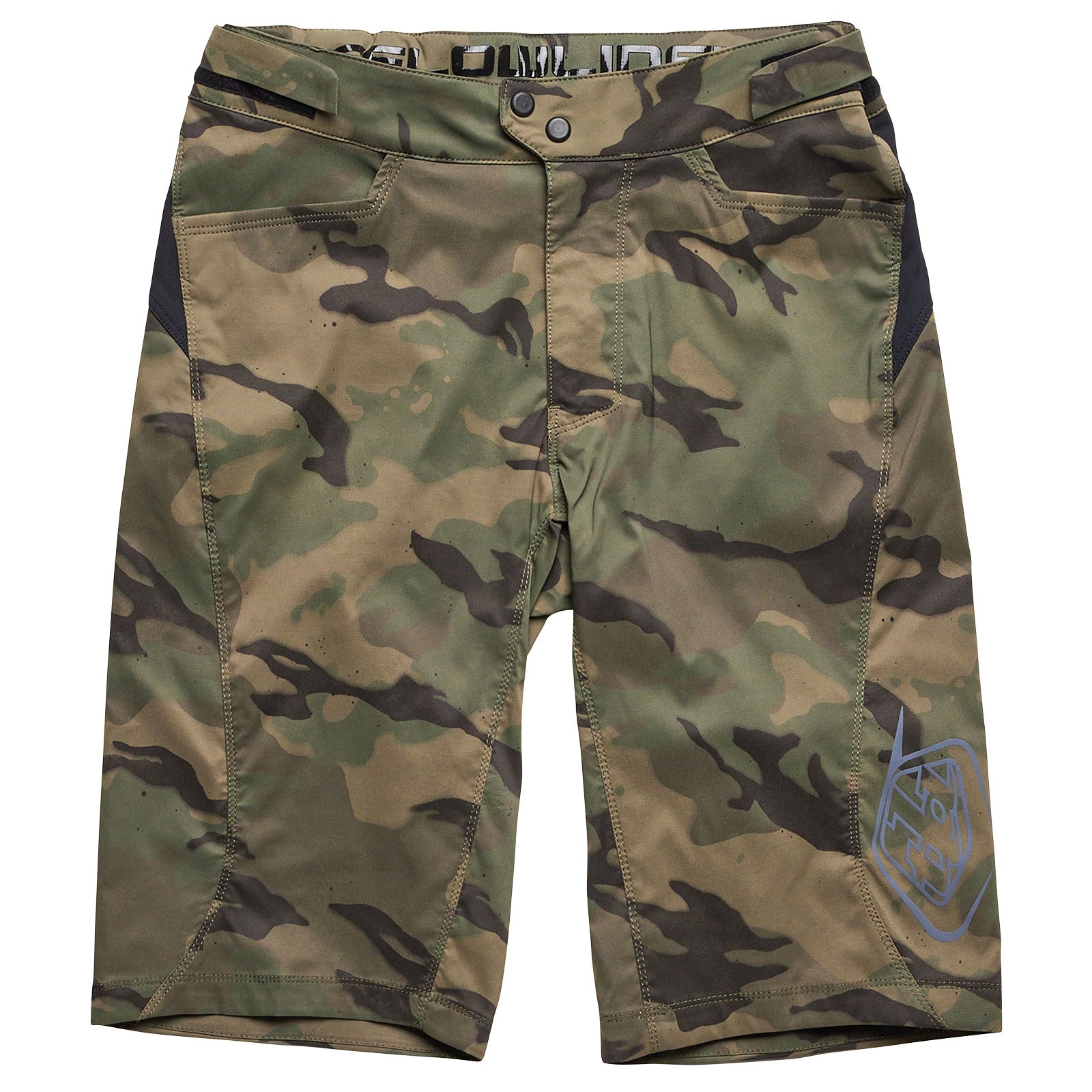 Flowline Short No Liner Spray Camo Army - Lightweight Camouflage Shorts for Outdoor Adventures, Hiking & Military Training