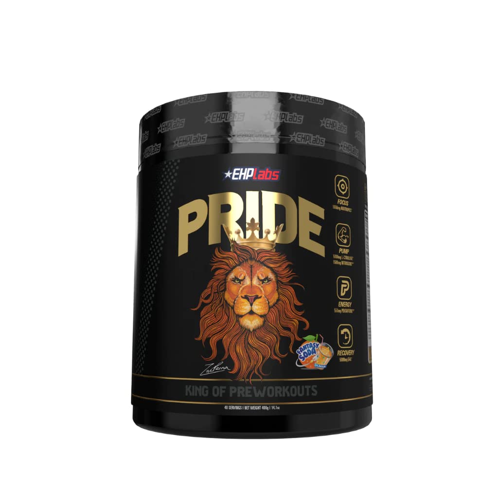 EHPlabs Pride Pre Workout Powder - High Energy Pre-Workout Supplement for Intense Workouts, Enhanced Focus & Muscle Pumps - Fast Recovery Formula - Fantasy Soda Flavor (40 Servings) - Perfect for Gym, Bodybuilding & Athletic Performance