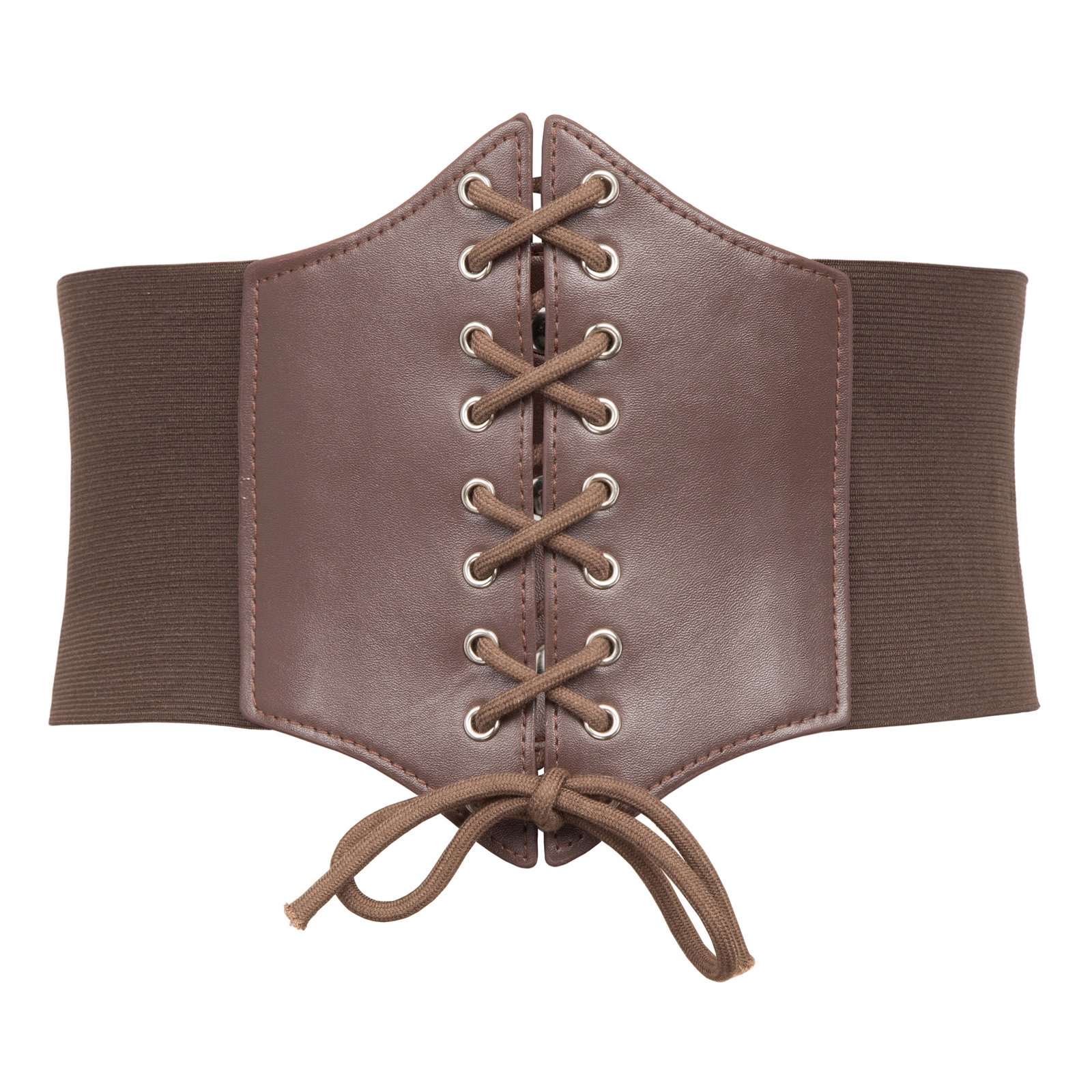 GRACE KARIN Women's Vintage Lace-up Corset Belt - Adjustable Elastic Waist Cincher for Tops, Dresses & Costumes | Perfect for Waist Training, Steampunk & Victorian Fashion