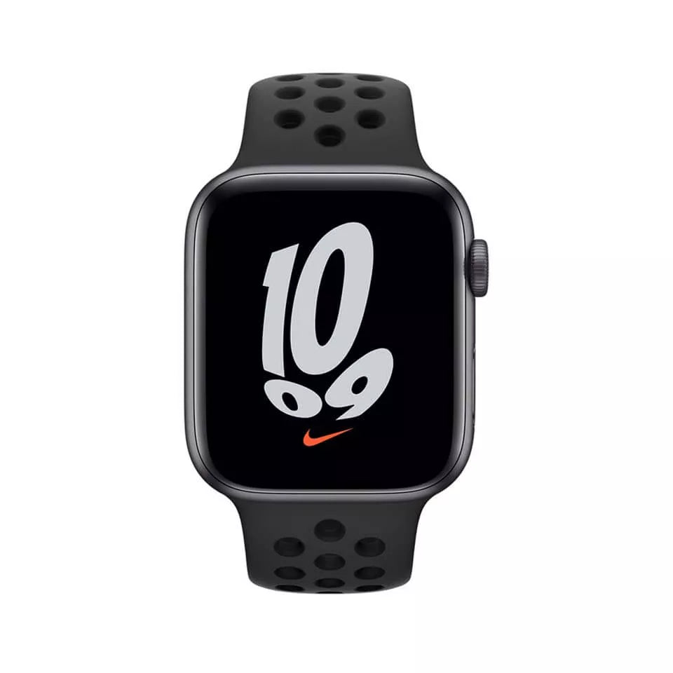 Apple Watch Nike SE 44mm GPS Smartwatch - Space Gray Aluminum Case with Anthracite/Black Nike Sport Band (MKQ83LL/A) | Fitness Tracker, Heart Rate Monitor & Water Resistant for Running, Workouts & Daily Use