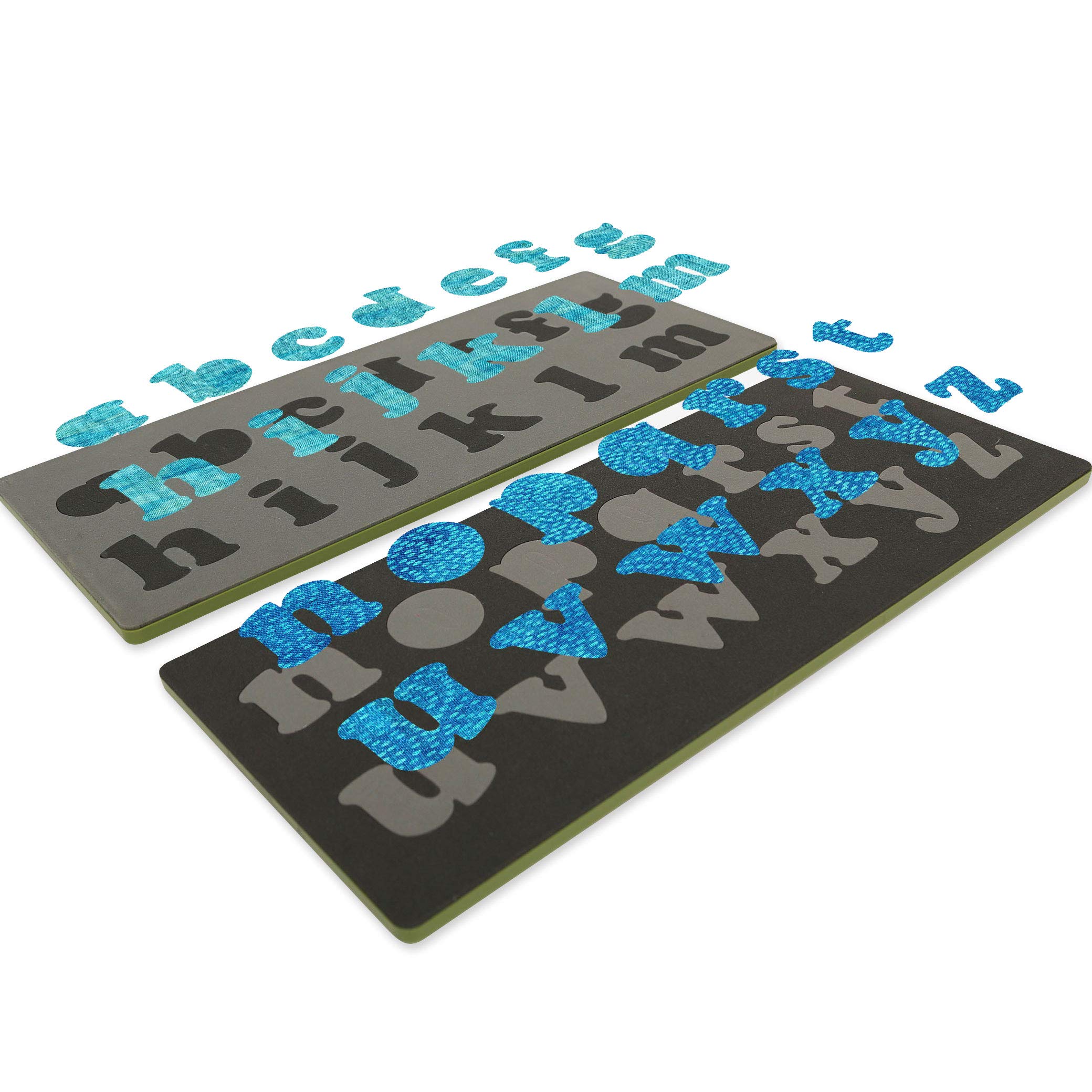 Accuquilt GO! Carefree Alphabet Lowercase Fabric Cutting Die Set (2 Die Set) - 26 Lowercase 3
