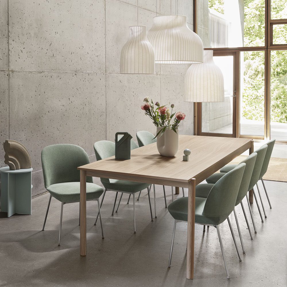MUUTO Strand Pendant Lamp Ø60cm (Open) White - Modern Scandinavian Hanging Light for Living Room, Dining Area & Bedroom